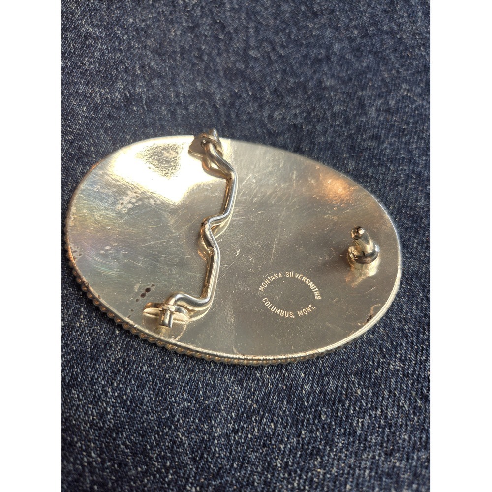 Montana Silversmiths Women's Western Deer Buck Belt Buckle in Box Vintage - Picture 7 of 8